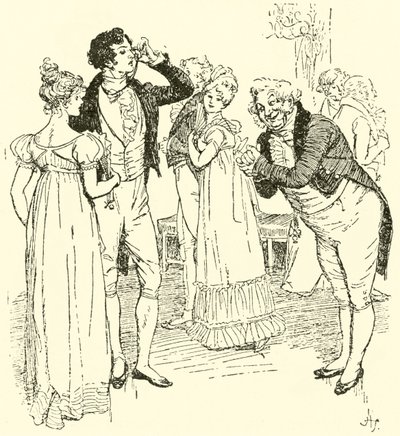 En el salón de baile en Netherfield de Hugh Thomson
